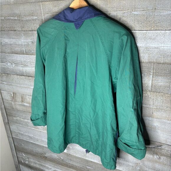 London Fog XS 90s vintage green zip up neon windbreaker jacket XS womens zip up - Picture 2 of 4